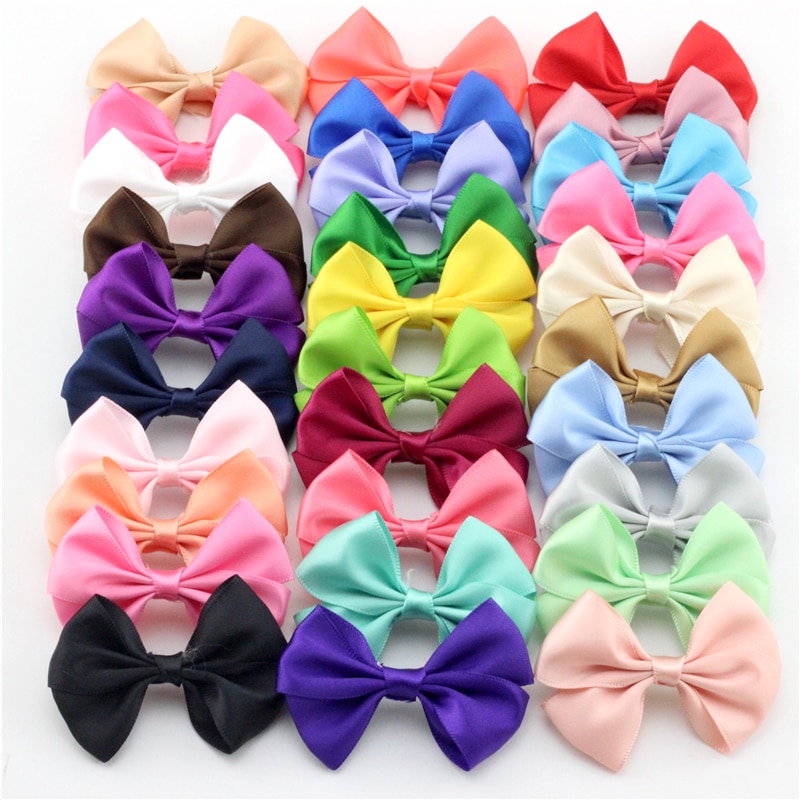 5 Styles Solid Baby girls Hair Bow with Barrettes Clip Newborn Ribbon Bow Hair clips Hairpins Bebes Infant Hairpin Kids Headwear