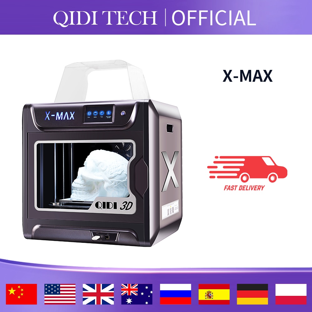 QIDI TECH 3D Drucker X-MAX Große Größe Industrie WiFi Hohe Präzision Druck mit PLA TPU PC PETG Nylon