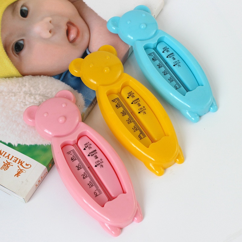 Newborn Floating Lovely Bear Baby Bathing Water Thermometer Baths Infants Toddler Shower Tub Water Sensor Thermometers