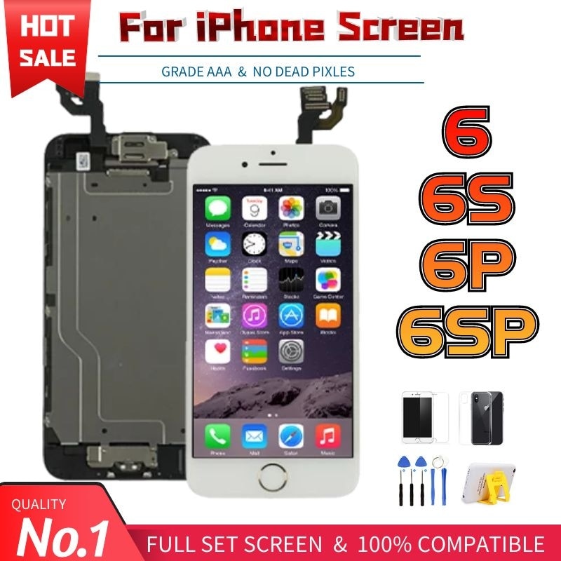 Komplettes LCD für iPhone 6 6S Plus 6P 6SP Display LCD Touchscreen Digitizer Assembly Ersatz