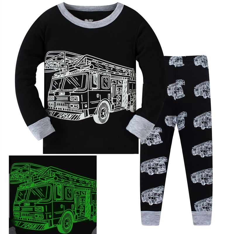 Baby Pyjamas Boys Car Styling Sleepwear Kids Pijamas Boys Pajamas Sets Children Nightwear