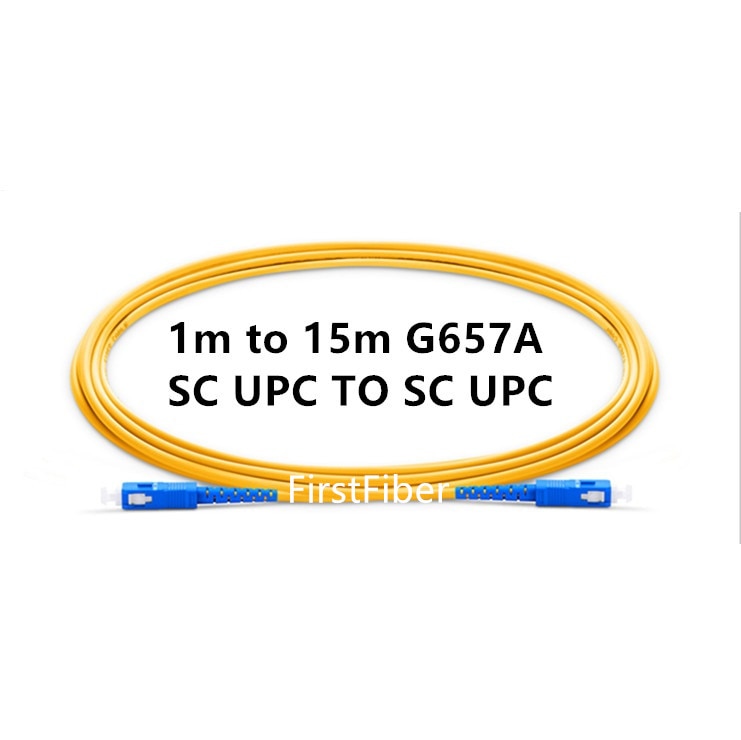 SC UPC Fiber patch cable G657A Fiber Patch cord, fiber Jumper Simplex 2.0mm SM 1m 2m 3m 5m 10m 15m