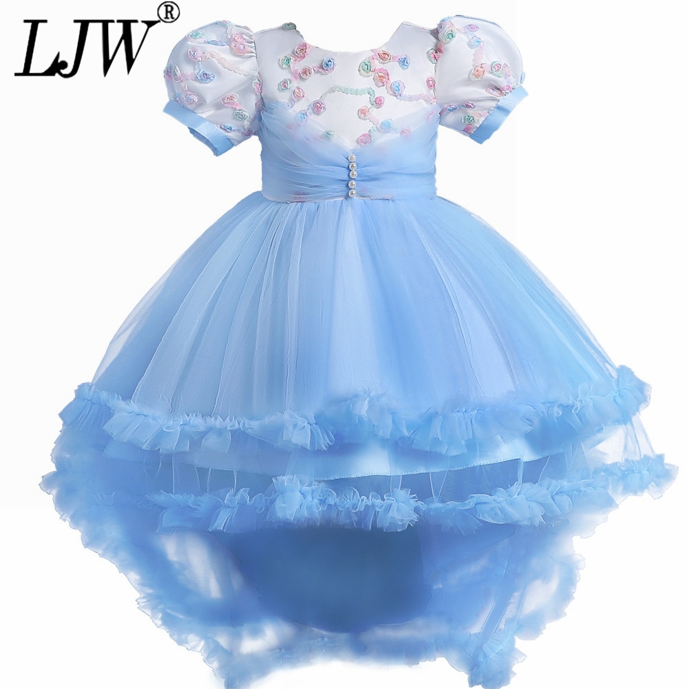 Children Princess Costume For Girl Party Wear Kids Evening Prom Gown Designs Teenage Girl Formal Communion Dress 5 8 10 12 14T