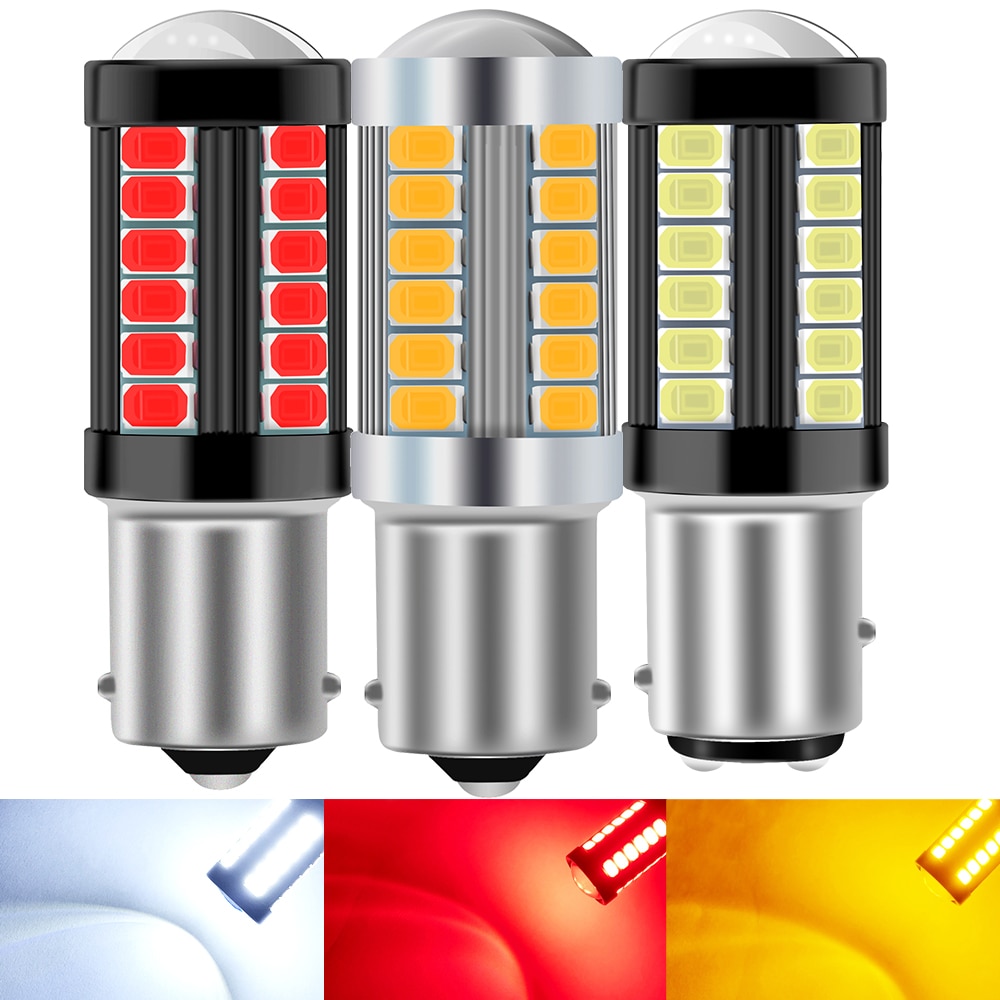 2x 1157 BAY15D P21/5W LED 1156 BA15S P21W PY21W BAU15S 7440 7443 3157 Auto Schwanz Birne Bremse