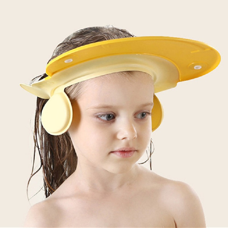 1Pcs Adjustable Baby Shower Hat Toddler Kids Shampoo Bathing Shower Cap Wash Hair Shield Direct Visor Caps for Baby Care Lovely