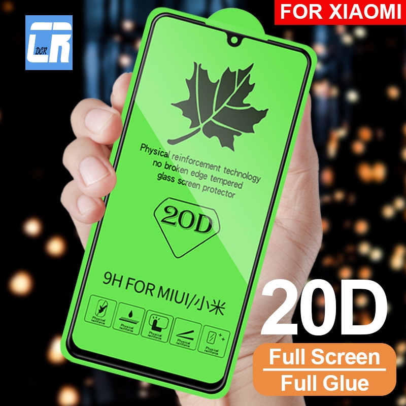 20D Volle Schutz Glas Auf Die für Xiaomi 9 8 SE Mi 8 11 Lite Screen Protector für Redmi Hinweis 10 9