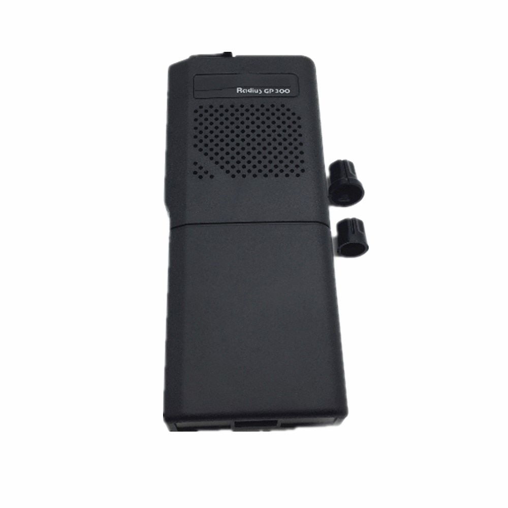 5xReplacement Black Repair Housing Case Front Cover Shell+ Knob For Motorola GP300 Portable Radio Walkie Talkie Accessories