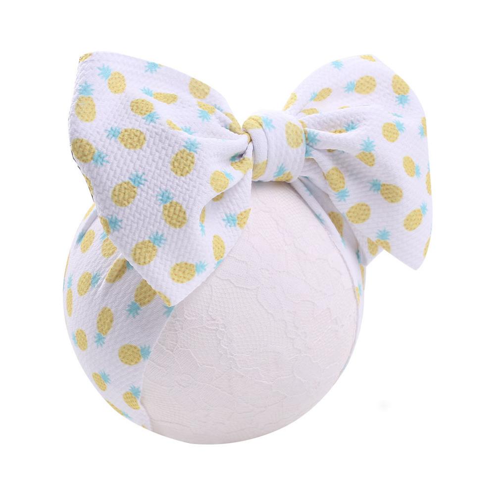 Cute 2019 New Infant Baby Girls Elastic Wave Point Bowknot Hairband Headwear Accessories Phtography Props baby headbands