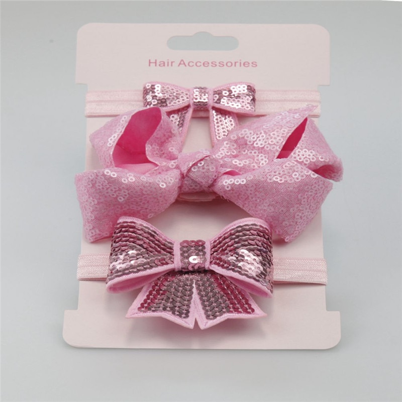 3pcs/set Elastic Flower Baby Headbands for Baby Girls Hair Accessories Cute Bows Nylon Hair Band for Infants Newborn haarband