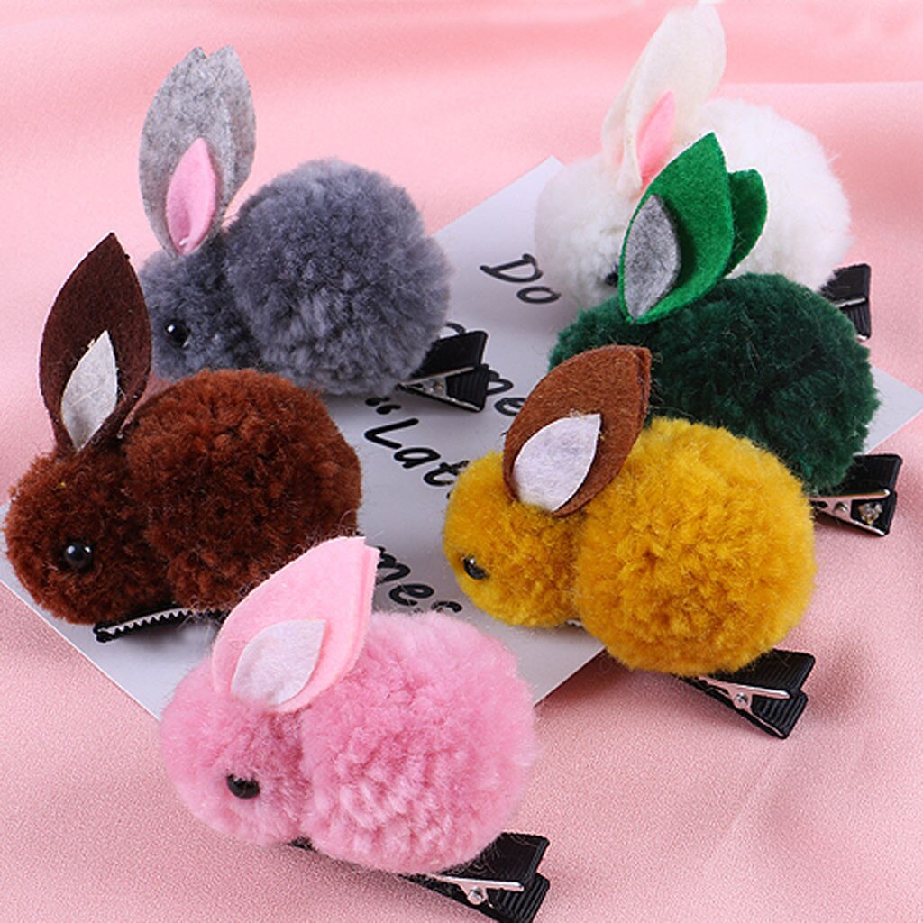 Girls Hair Pin Kids Infant Baby Girls 3D Cartoon Rabbit Hairclip Hairpin Barrettes Headwear Hair Accessories For Girls Gift #39