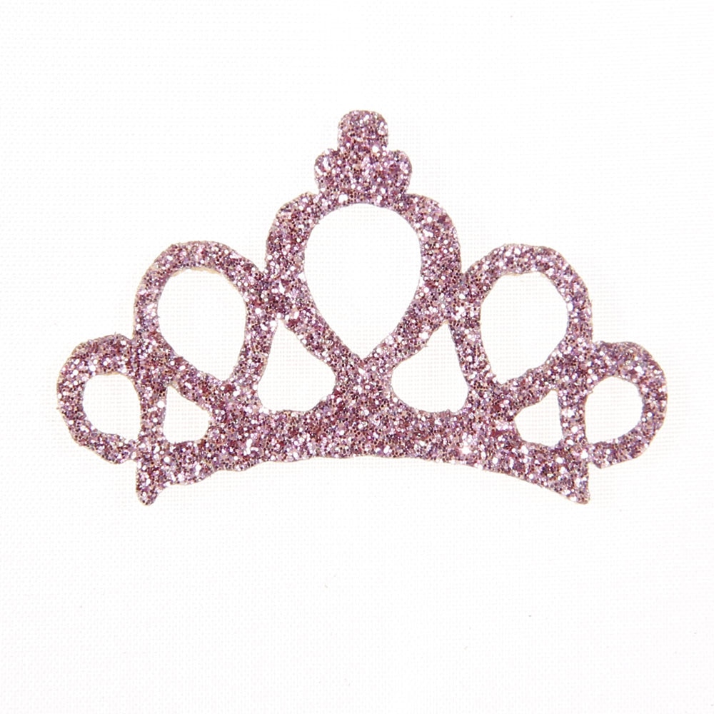 Yundfly 10pcs Chic Flatback Glitter Crown Hair Accessories DIY Baby Girls Headband Children Headwear