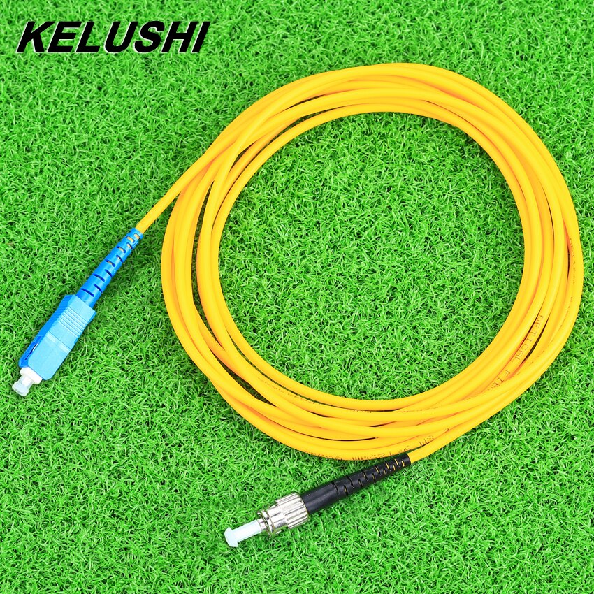 KELUSHI Fiber Optical Patch Cords Cables Leads SC-ST Singlemode 9/125 SM Fiber Jumper Duplex 3M LSZH LSOH Connecting Tool