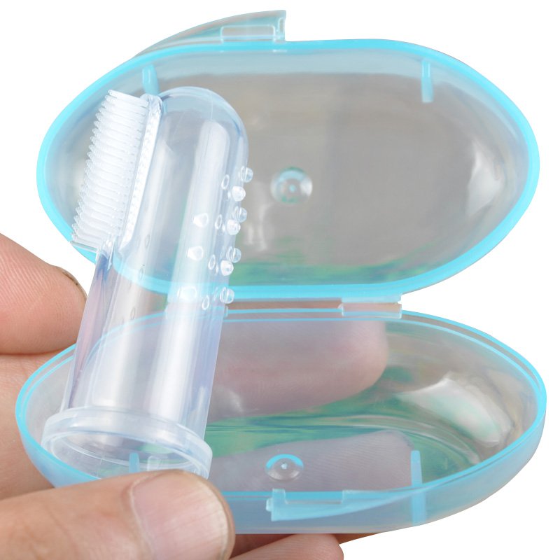Baby Teether Toys Toddle Safe BPA Free Teething Ring Silicone Chew Dental Care Toothbrush With Box Nursing Beads Gift For Infant