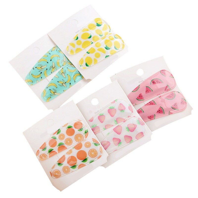 Girls Hair Clip Concise Casual All-match Fruit Pattern Cute Sweet Girl Hair Decoration