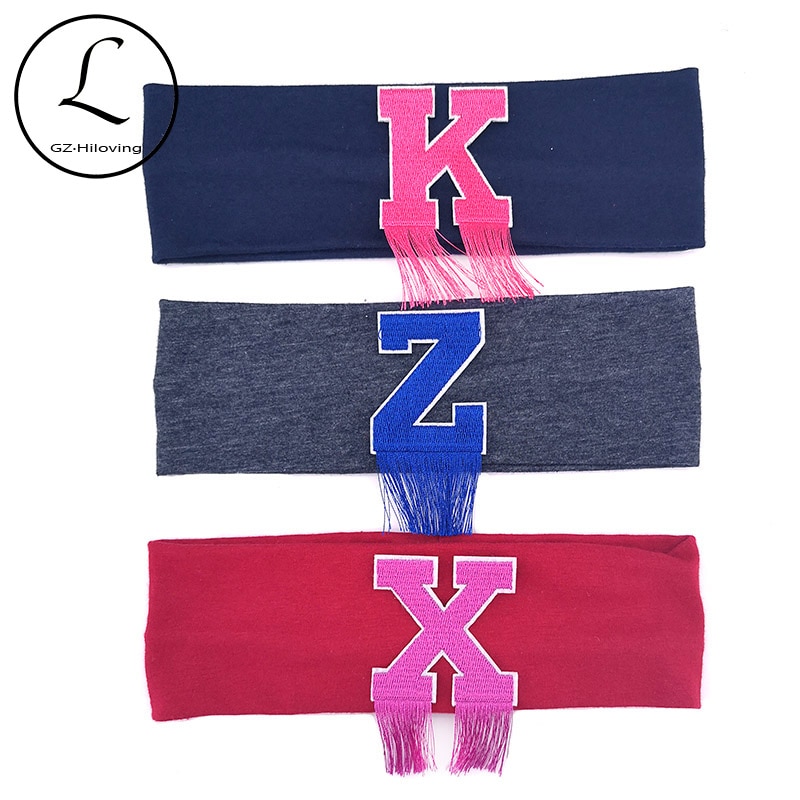 Casual Personalized Multi Color Letter Head Bands For Baby Girls Boys Kids Toddelr Childs Cotton Elastic Hairbands Accessories