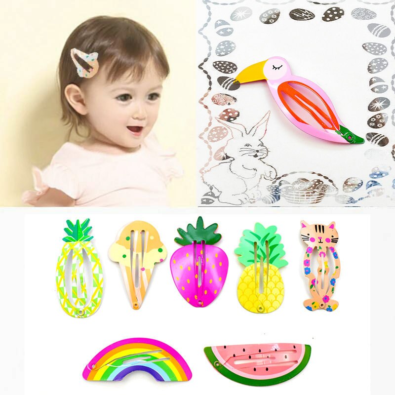Children Bb Clip Fruit Animal Shape Of Girls Hairpin Europe And America Style Baby Hairpon, Kids Hairpin
