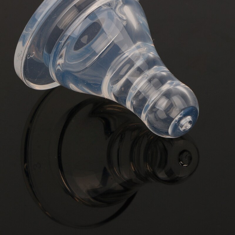 Silicone Standard Neck Soft Teats Cross Hole Natural Flow Nipples