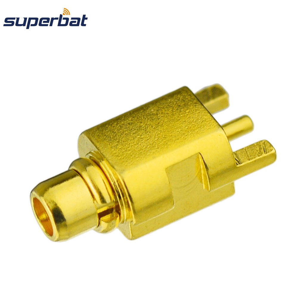 Superbat 10pcs MMCX Edge PCB Mount MMCX Male RF Coaxial Connector Goldplated