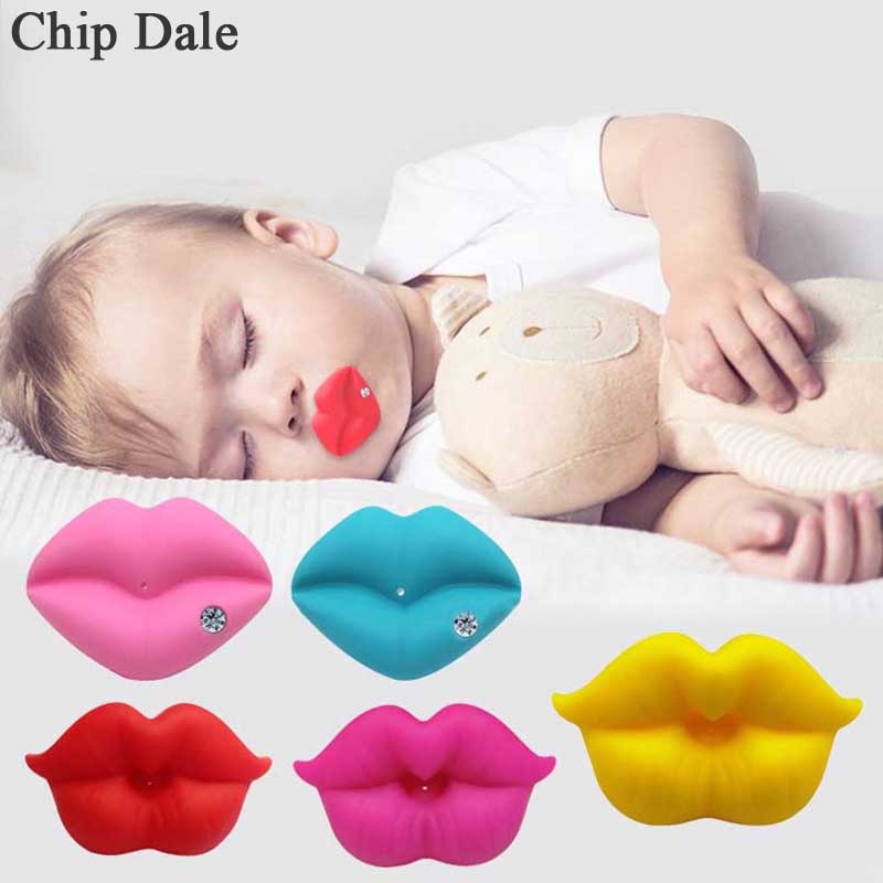 Baby Mouth Shaped Silicone Nipple Cute Novelty Lips Babys Child Soother Lips Nipples Kids Gift Safe Pacifier