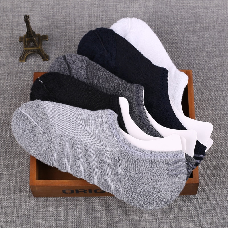 Cotton Terry Short Man Socks Cozy Men Thick Ankle Socks Warm Floor Fluffy Boat Invisible Socks