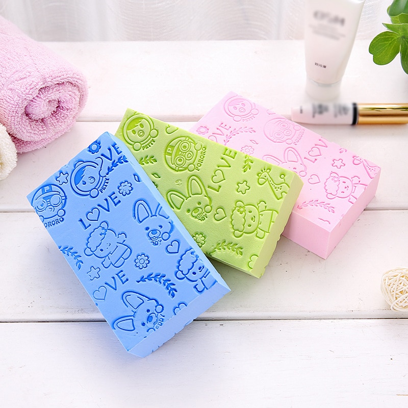 1pc Cute Bath Sponge Kids Infant Children Rub Bath Sponge Rub Infant Toddle Kids Bath Sponges Towel Accessories Dropship