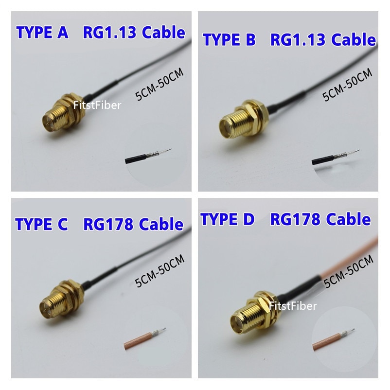 SMA Welding Cable for antenna connection 3G/4G/2.4G wireless module route modified welding SMA male and female head