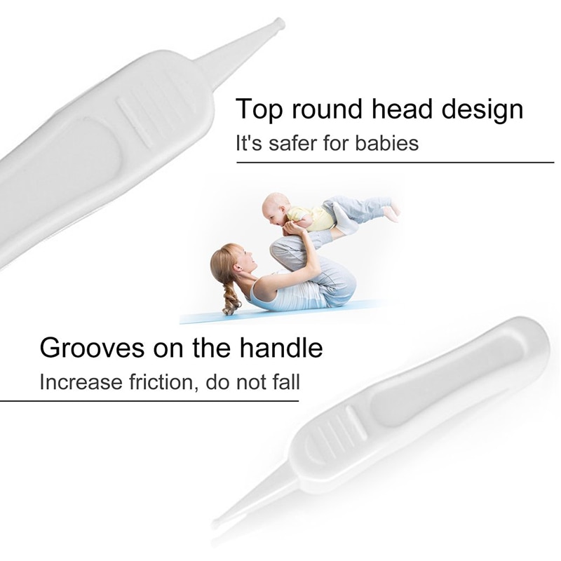 Baby Clean Tweezers Ear Nose Navel Cleaner Plastic Tweezers Newborn Safety Safe Care Forcep Body Care Baby Nose Tweezer