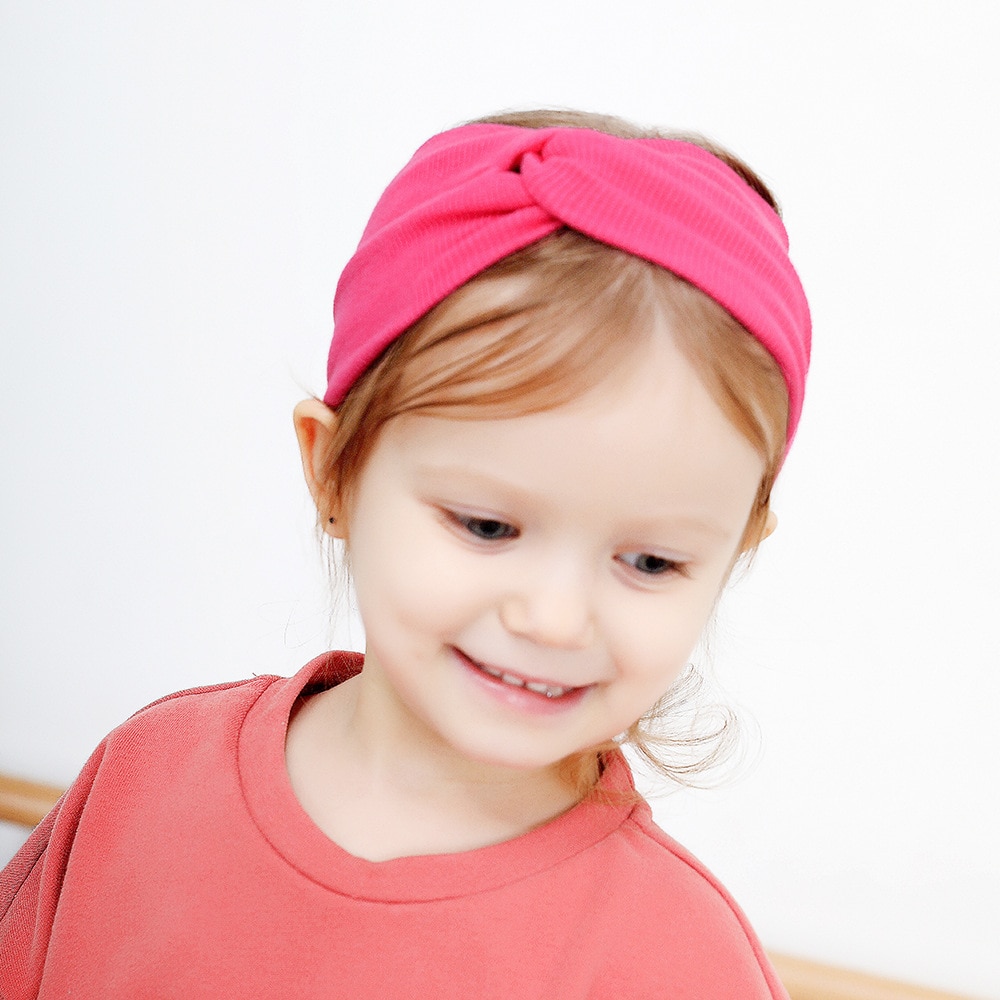 Yundfly Fashion Cross Knot Baby Headband Elastic Autumn Winter Kids Girls Headwraps Children Hair Bands Bithday Gifts Headwear