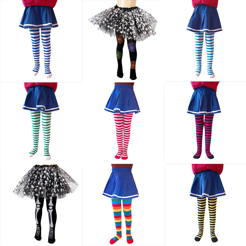 Halloween Costumes Baby Tights Newborn Pantyhose for 6-8T Girls Boys Baby Tights Children's Party Gift Kids Baby Stockings