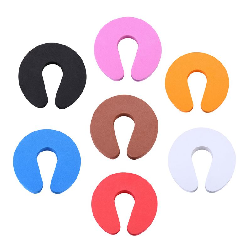 4 PCS/set C Shaped Foam Door Stoppers Baby Safety Finger Pinch Guard Prevent Door Injuries for Kids or Pets