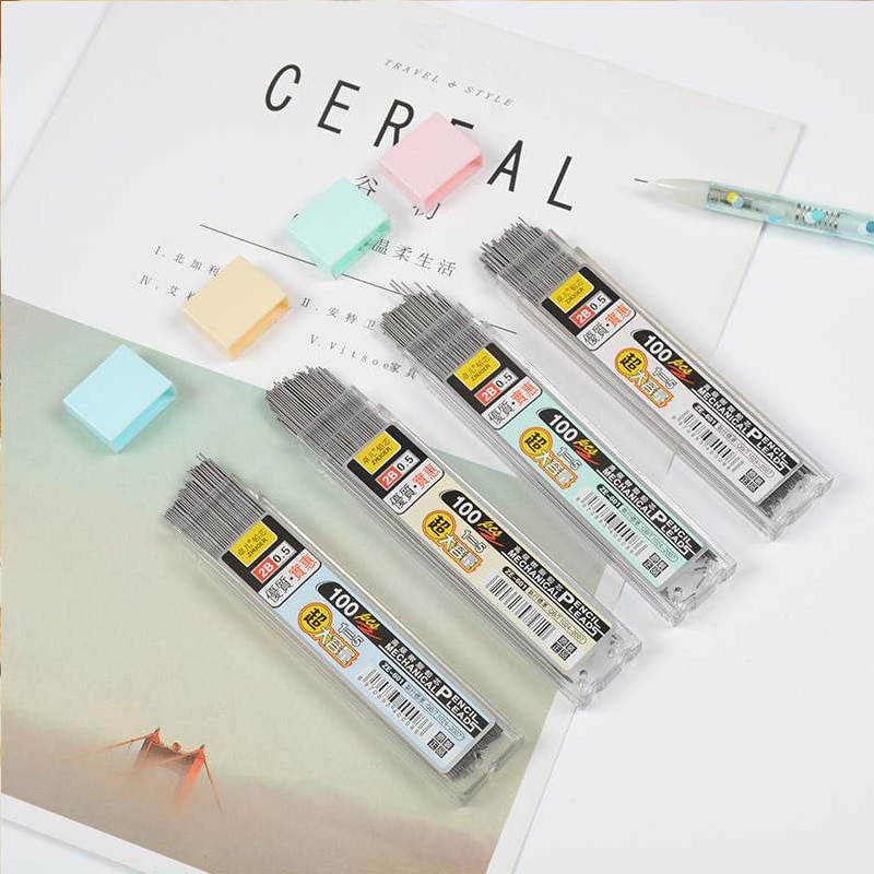 100Pcs/Box Mechanical Pencil Lead 0.5mm/0.7mm 2B Pencil Rod Automatic Pencil Lead Refill School Art Sketch Drawing Supplies
