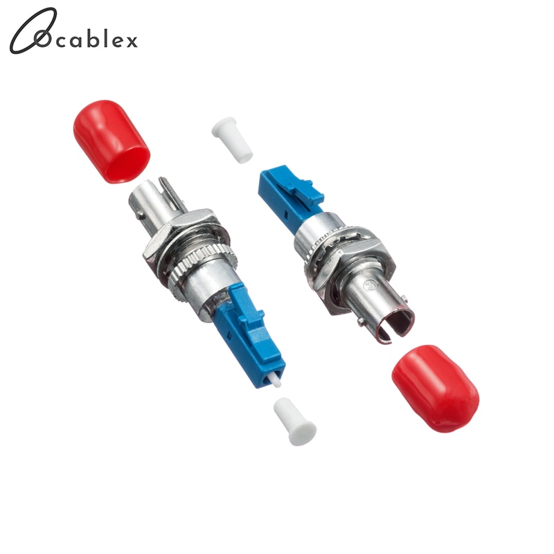 Free Shipping 2pcs/lot ST/UPC Female to LC/UPC Male Fiber Optic Adapter circular
