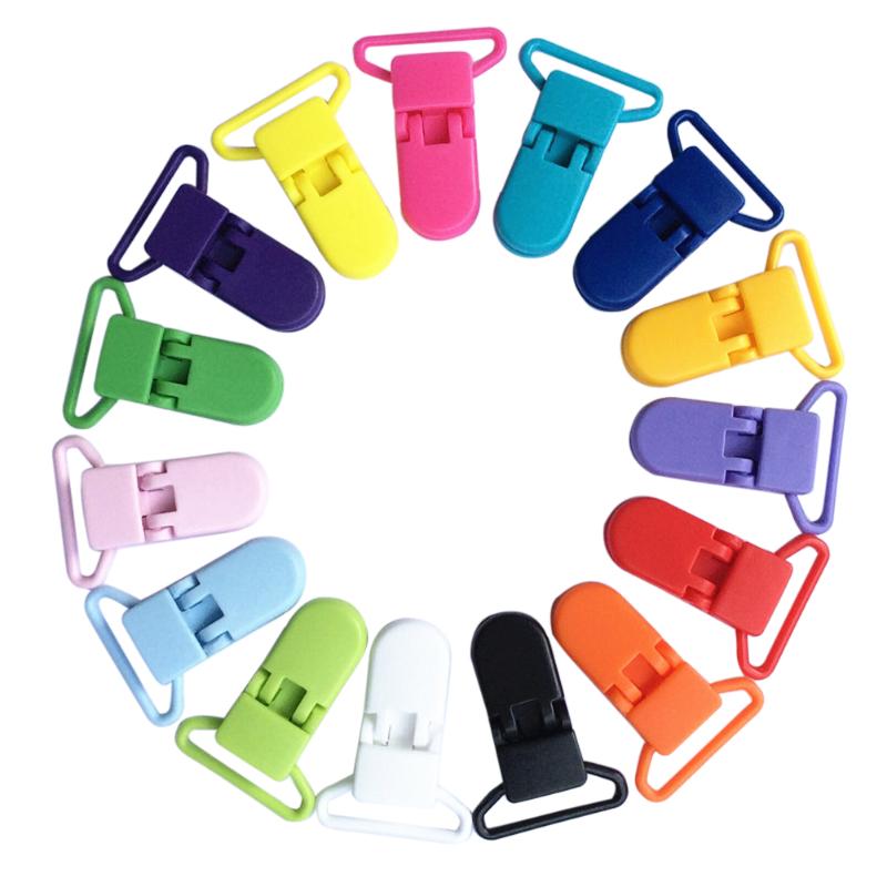 10Pcs Baby Color Plastic Pacifier Clip Holder Soother Mam Infant Dummy Clips Baby Teeth Pacifier Clip Accessories
