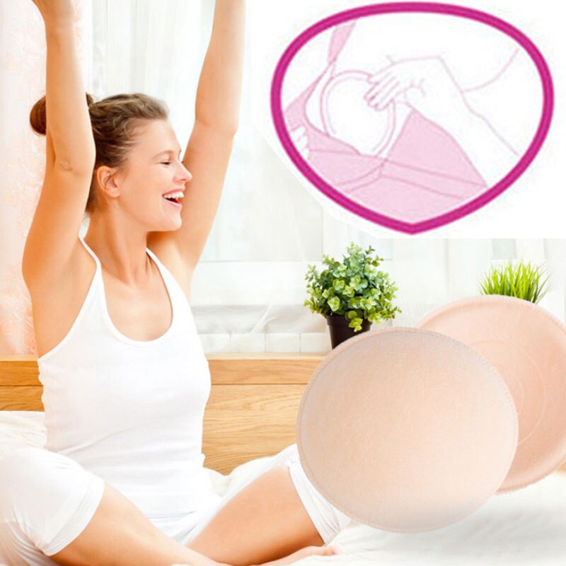 4Pcs Soft Cotton Baby Nursing Pad Washable Feeding Breast Pad Absorbent Reusable Nursing Anti-overflow Postpartum Nursing Pads