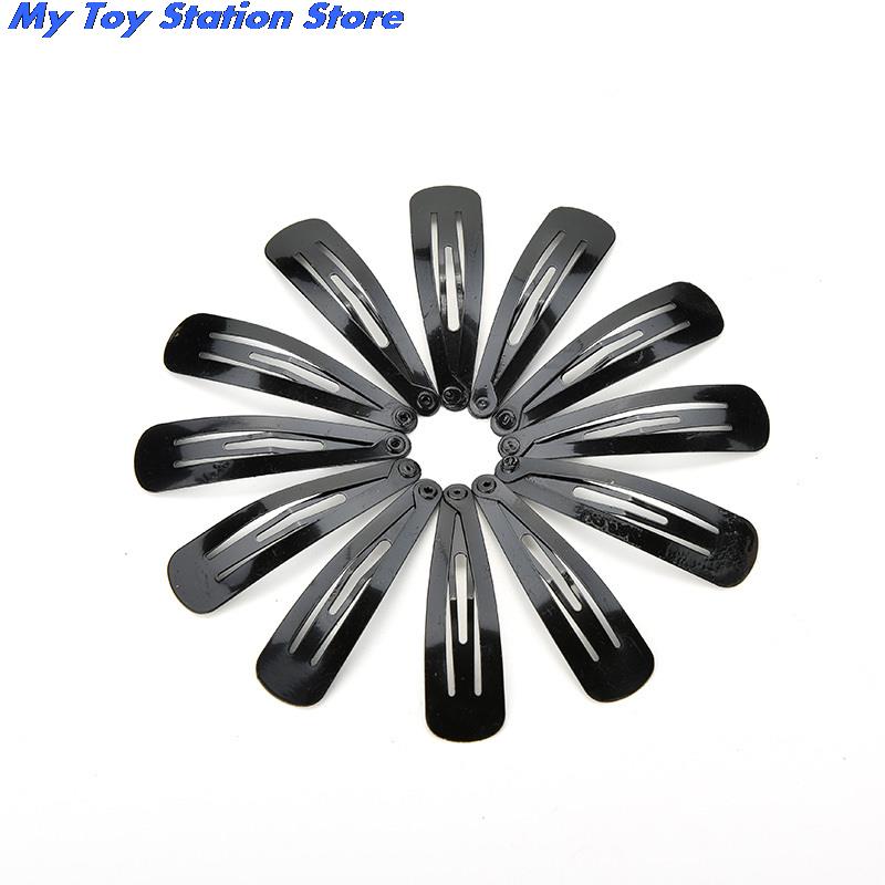 100Pcs Snap Hair Clips Accessories For Women Black Hair Snap Clips Hairgrips Hairclip Barrettes Head Hairpins Accessory For Hair