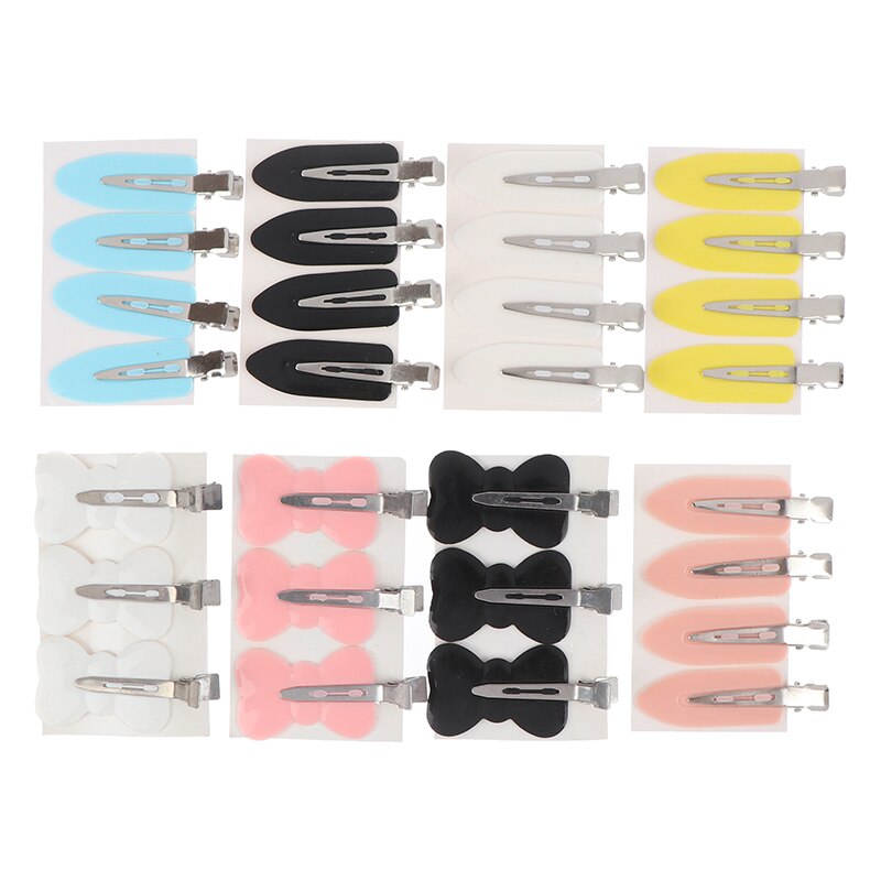 3pcs/4 Pcs No Bend Hair Bangs Bowknot Hair Clips Hair Styling Accessories For Girl Hair Barrette Hairpin Fringe clip