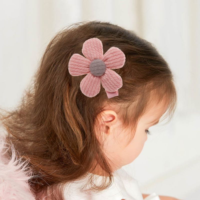 Girls Hair Clips Cute Floral Pearl Design Hair Pin for Children Baby