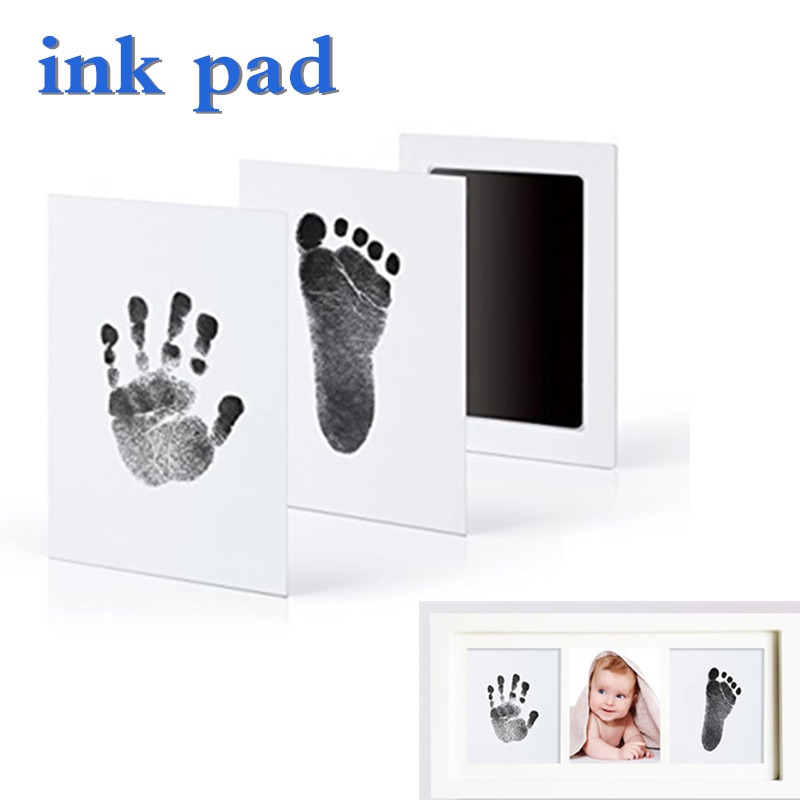 Baby Hand Print Footprint Imprint Ink baby Handprint mud foot print Ink Pad Baby Souvenirs baby hand and footprit mold hundred
