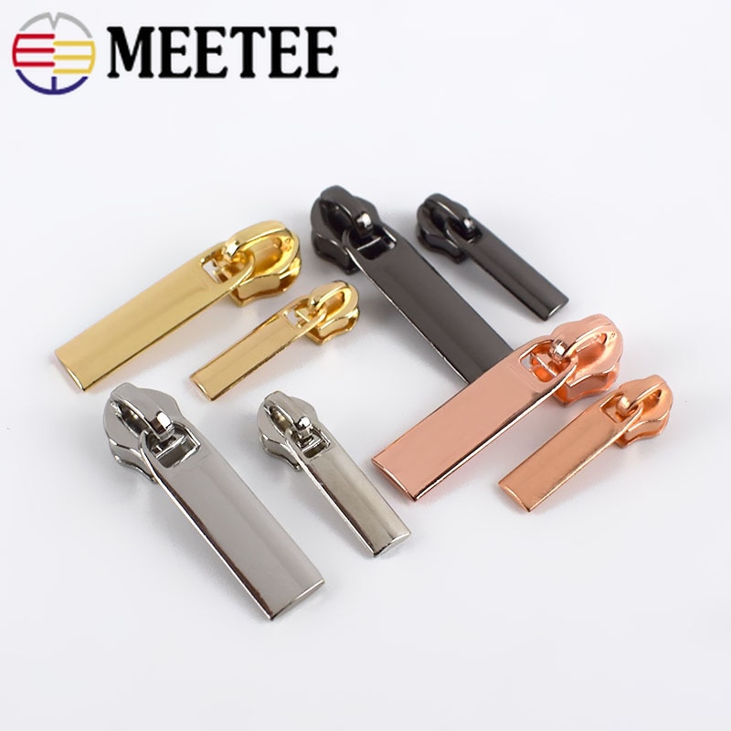 20 stücke Meetee Zipper Sliders für 3 #5 # Nylon Reiß Down Jacke Tasche Zips Kopf Tasche Zip