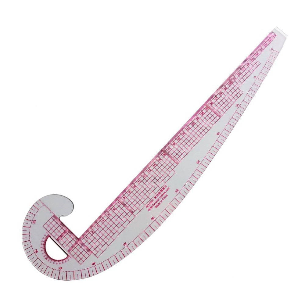 Multifunction 6501 Plastic French Curve Sewing Ruler Measure Tailor Ruler Making Clothing 360 Degree Bend Ruler Tools