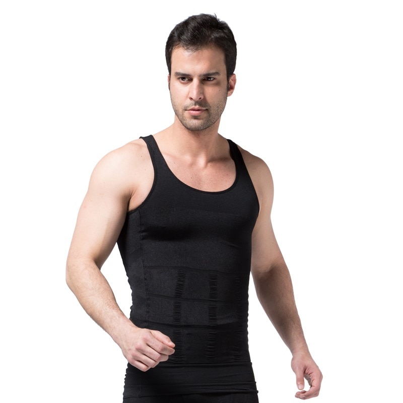 Slimming Vest Men's Slimming Underwear Body Shaper Waist Cincher Corset Tummy Belly Body Shapewear