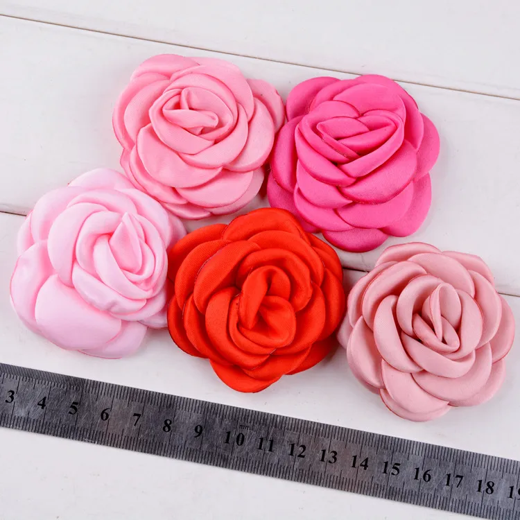 5PCS Cute Curling Burning Flowers for Baby Girls Headbands Clips Boutique Hair Flower Diy Headwear Hair Accessories