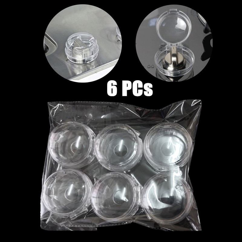 6 Pcs Baby Safety Oven Lock Lid Gas Stove Knob Covers Infant Child Protector Safety Material and Accurate Size Kitchen Supplies