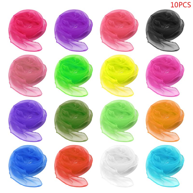 New Kids Performance Dance Scarves Children Kindergarten Bright Candy Color Scarf