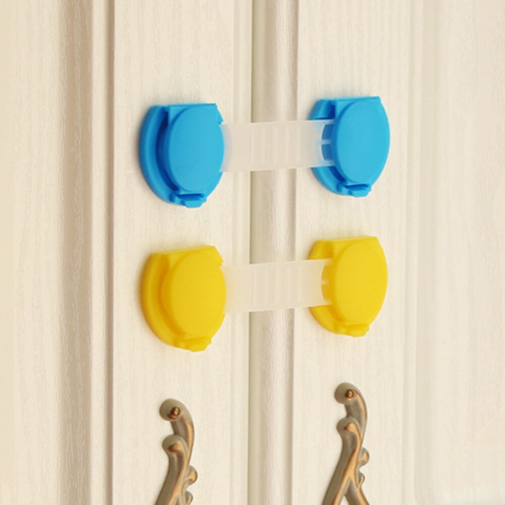 10Pcs/Lot Safety Locks Baby Safe Protection Fridge Cabinet Doors Lock Security Blocker Padlock