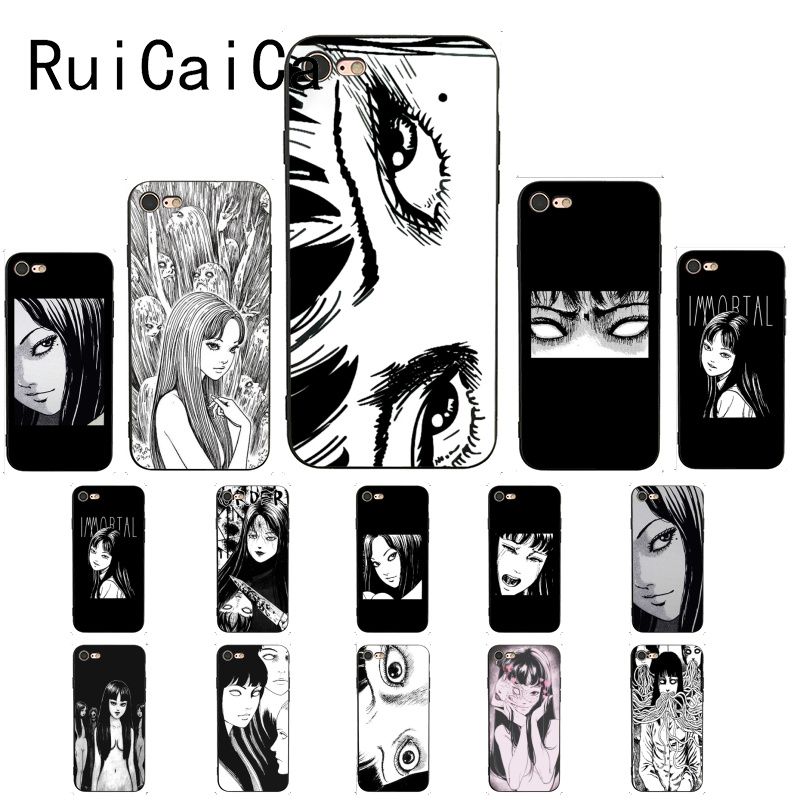 Japanische Horror Comic Tomie Nach Augen Muster TPU Weichen Telefon Fall Für iPhone 8 7 6 6S 5 5S