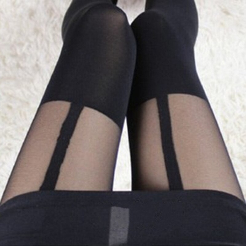 Jeseca Hot Sale Women Sexy Tights Solid Black Over The Knee Pantyhose Spring Summer Fashion Plus Size Women Tight Gifts One Size