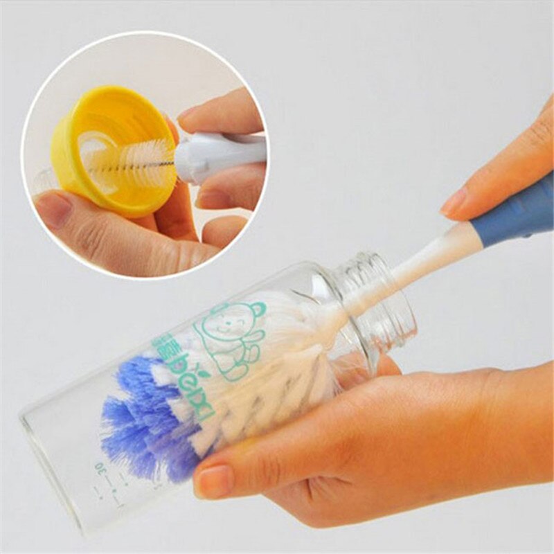 Baby Bottle Brushes for Cleaning Kid Milk Feed Bottle Nipple Pacifier Nozzle Spout Tube Cleaning Brush Sets