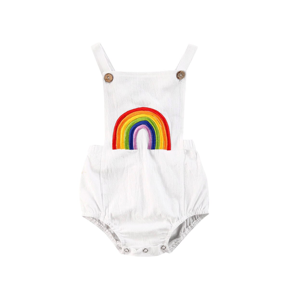 Infant Baby Girl Boys Sister outfit Rainbow Sleeveless Bodysuit Jumpsuit Cotton Dresses Summer Clothes 0-24 Months
