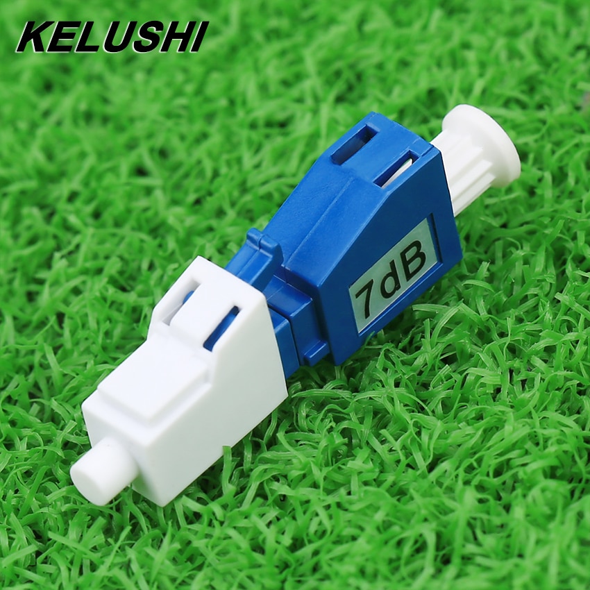 KELUSHI 7DB LC UPC APC Fiber Optic Attenuator Adapter Optical Fiber Connector 1.25mm Male to Female Build Out Attenuator